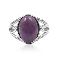 Anillo en plata con Lepidolita