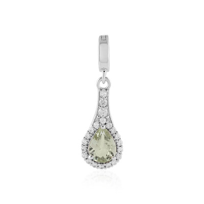 Colgante en plata con Granate verde menta de Merelani