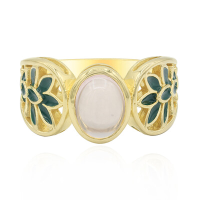 Anillo en plata con Cuarzo rosa