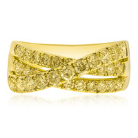 Anillo en oro con Diamante amarillo SI2 (CIRARI)