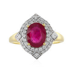 Anillo en plata con Rubí de Madagascar