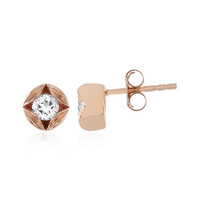 Pendientes en plata con Topacio blanco