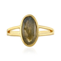 Anillo en plata con Labradorita