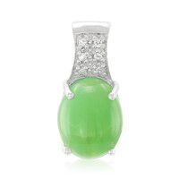 Colgante en plata con Crisoprasa imperial