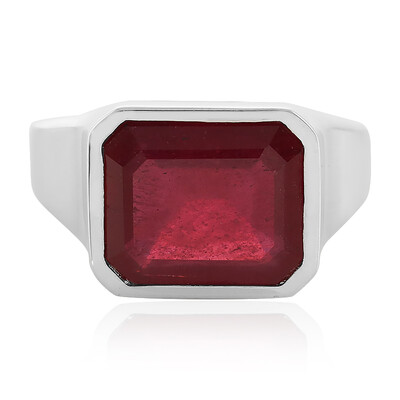 Anillo en plata con Rubí de Madagascar