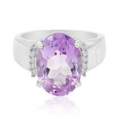 Anillo en plata con Amatista