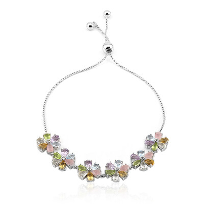 Brazalete en plata con Peridoto de Birmania