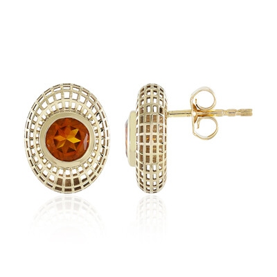 Pendientes en oro con Citrino de Madeira (Ornaments by de Melo)