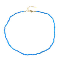 Collar en plata con Apatita azul neón (Adela Silber)