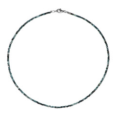 Collar en plata con Turmalina azul