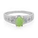Anillo de hombre en plata con Crisoprasa imperial