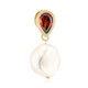 Colgante en plata con Perla blanca Freshwater