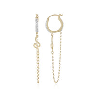Pendientes en plata con Topacio blanco