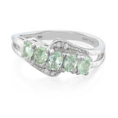 Anillo en plata con Turmalina Paraíba