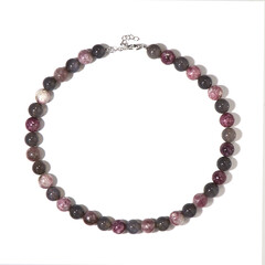Collar en plata con Ágata gris