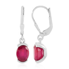 Pendientes en plata con Rubí de Madagascar