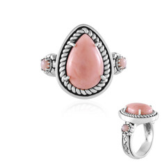 Anillo en plata con Ópalo rosa (Desert Chic)