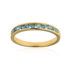 Anillo en plata con Aguamarina Santa María