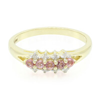 Anillo en oro con Zafiro Padparascha no calentado