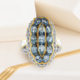 Anillo en plata con Aguamarina de Tanzania (Gems en Vogue)