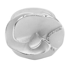 Anillo en plata con Topacio blanco