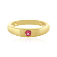 Anillo en plata con Espinela rosa