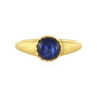 Anillo en plata con Zafiro estrella azul