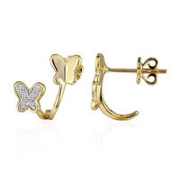 Pendientes en oro con Diamante SI1 (G)
