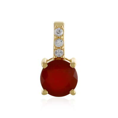 Colgante en plata con Ónix rojo