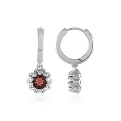 Pendientes en plata con Granate de Mozambique