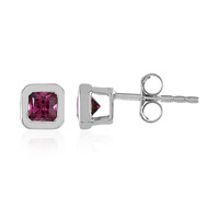 Pendientes en plata con Rodolita