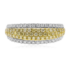 Anillo en oro con Diamante amarillo SI2 (CIRARI)