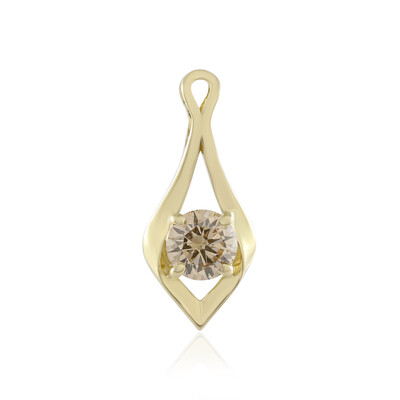 Colgante en oro con Diamante champán I2