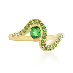 Anillo en plata con Tsavorita de Tanzania
