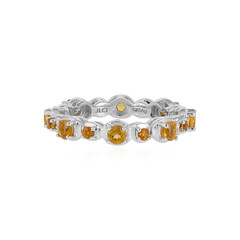 Anillo en plata con Citrino