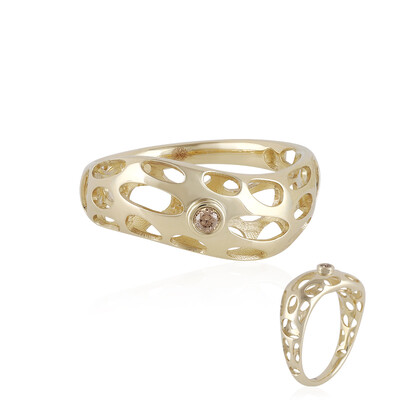 Anillo en oro con Diamante champán I1  (Ornaments by de Melo)