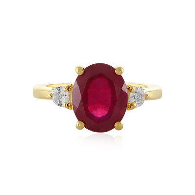 Anillo en plata con Rubí de Madagascar