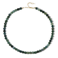 Collar en plata con Ágata de musgo