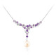Collar en plata con Perla blanca Freshwater