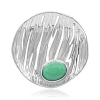 Colgante en plata con Crisoprasa