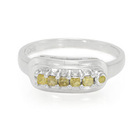 Anillo en plata con Diamante fantasía
