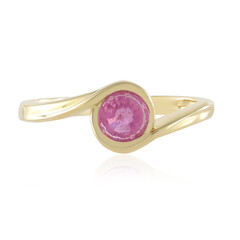 Anillo en plata con Zafiro rosa de Madagascar