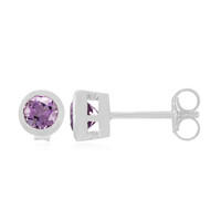 Pendientes en plata con Amatista de Bolivia