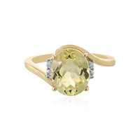 Anillo en oro con Cuncita amarillo canario