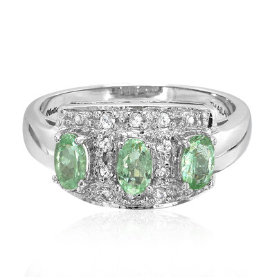 Anillo en plata con Turmalina Paraíba