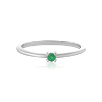 Anillo en plata con Esmeralda de Colombia