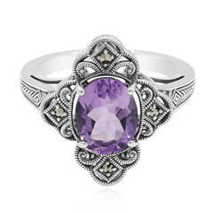 Anillo en plata con Amatista