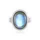 Anillo en plata con Labradorita