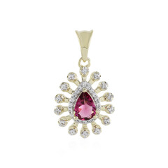 Colgante en oro con Turmalina rosa (Adela Gold)