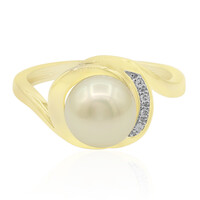Anillo en oro con Perla dorada del mar del sur (TPC)